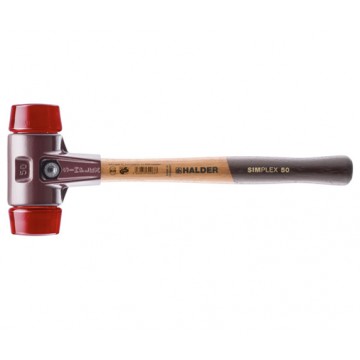 HALDER NO. 3006 SIMPLEX MALLET WITH RED INSERTS (PLASTIC HARD)
