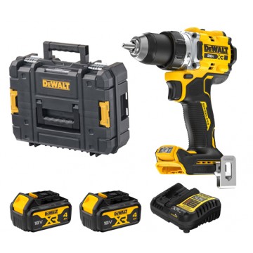 DEWALT 20V MAX XR® BRUSHLESS 13MM METAL CHUCK DRILL/DRIVER (4ah x 2) DCD801M2T