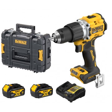 DEWALT 20V MAX BRUSHLESS 13MM HAMMER DRILL DRIVER 90NM (4.0Ah x2) DCD806M2T