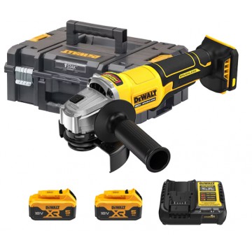 DEWALT 20V MAX BRUSHLESS XR® 4" ANGLE GRINDER WITH PADDLE SWITCH (5AH x2) DCG408P2T