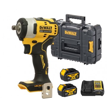DEWALT 20V MAX BRUSHLESS 1/2" HOG RING 338NM IMPACT WRENCH (4AH X 2) DCF911M2T