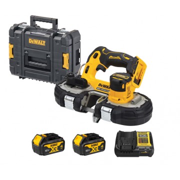 DEWALT 20V MAX XR® BRUSHLESS SUB COMPACT BANDSAW IN TSTAK (4.0AH X2) DCS377M2T