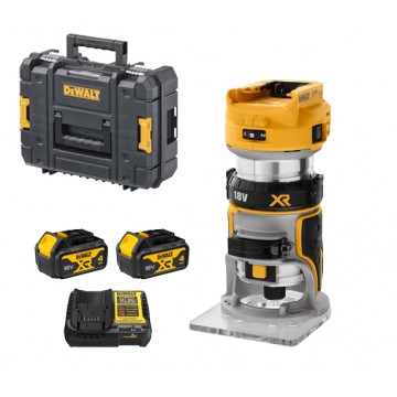 DEWALT 18V LI-ION 8MM BRUSHLESS COMPACT ROUTER (4.0AH X2) DCW600M2T