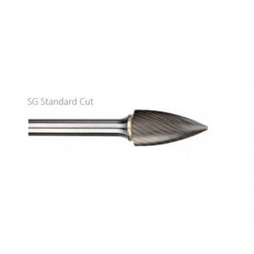 IMCO CARBIDE BURRS - TREE SHAPE POINTED END (SG)