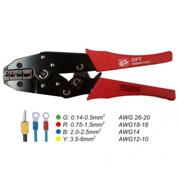 OPT HAND RATCHET CRIMPING TOOLS FOR INSULATED TERMINALS - LY-04C