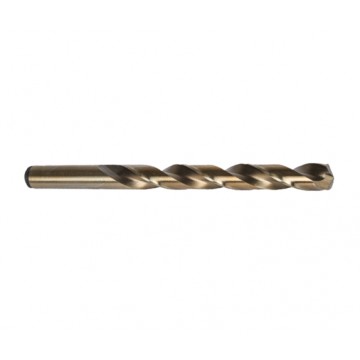 PRECISION COBALT DRILLS, DIN LENGTH, NAS 907, TYPE J, BRONZE OXIDE, 135° SPLIT POINT (2ACO) - METRIC SIZE