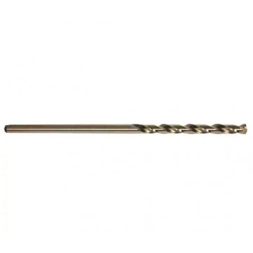PRECISION 6" COBALT DRILLS, EXTRA LONG 135° SPLIT POINT, BRONZE OXIDE NAS 907, TYPE J (CO500-6) - FRACTIONAL SIZE