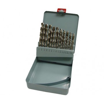PROJOBBER COBALT STEEL DRILL SET, 135° SPLIT POINT, GROUND, AMBER FINISH, FRACTIONAL SIZE