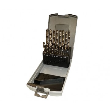 PROJOBBER HSS DRILL SET, GROUND, BRIGHT FINISH, METRIC SIZE