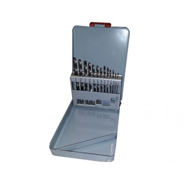 PROJOBBER HSS DRILL SET, GROUND BRIGHT FINISH, FRACTIONAL SIZE